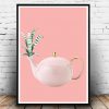 FRAMED - ABSTRACT PINK TEAPOT